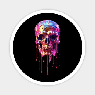 Melting Skull Magnet